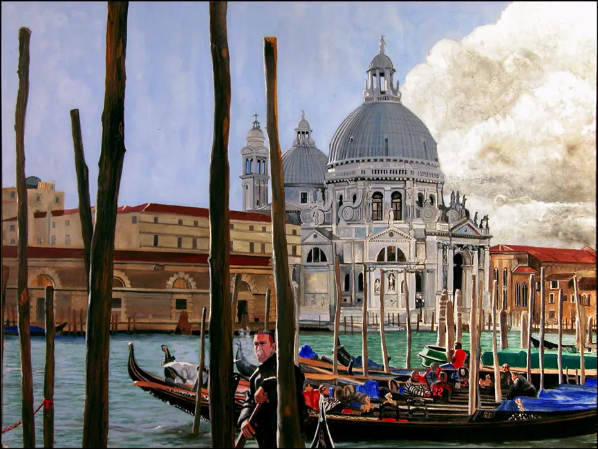 Venice Grand Canal and Basilica della Salute